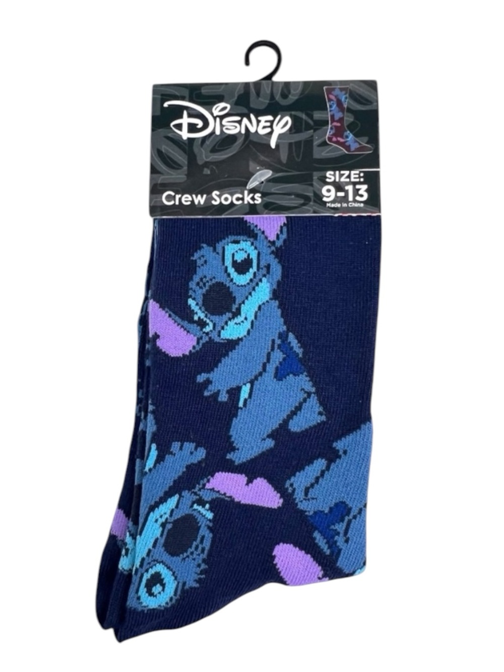 Disney Stitch Blue Crew Casual Socks